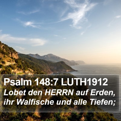 Psalm 148:7 LUTH1912 Bible Verse Image