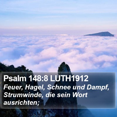Psalm 148:8 LUTH1912 Bible Verse Image