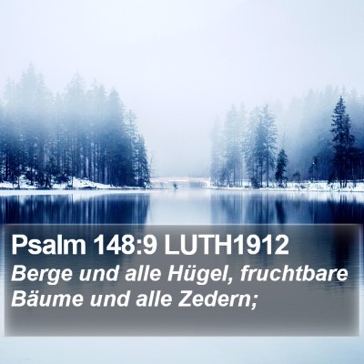 Psalm 148:9 LUTH1912 Bible Verse Image