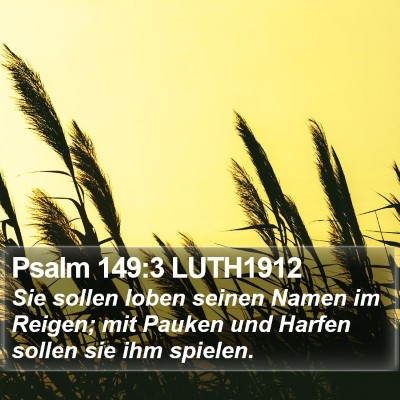 Psalm 149:3 LUTH1912 Bible Verse Image