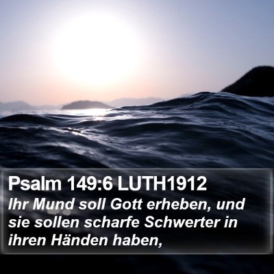 Psalm 149:6 LUTH1912 Bible Verse Image