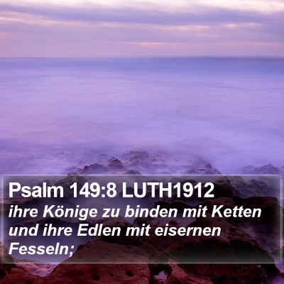 Psalm 149:8 LUTH1912 Bible Verse Image