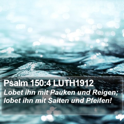 Psalm 150:4 LUTH1912 Bible Verse Image