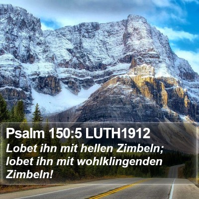 Psalm 150:5 LUTH1912 Bible Verse Image