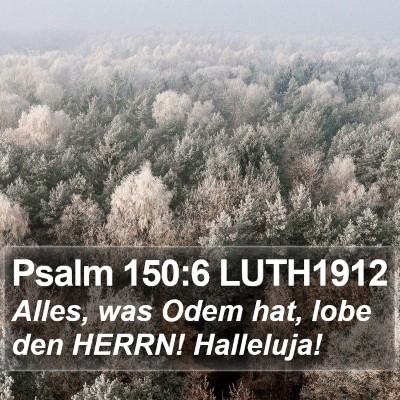 Psalm 150:6 LUTH1912 Bible Verse Image