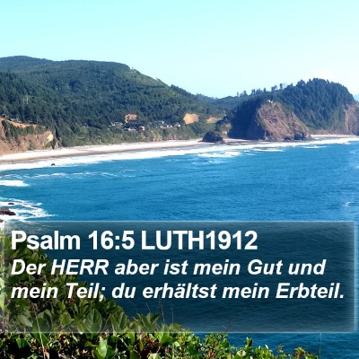 Psalm 16:5 LUTH1912 Bible Verse Image