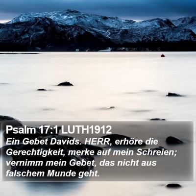 Psalm 17:1 LUTH1912 Bible Verse Image