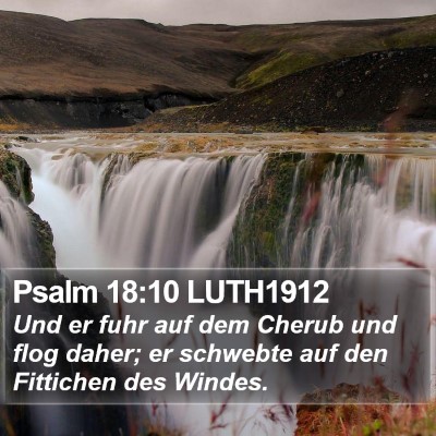 Psalm 18:10 LUTH1912 Bible Verse Image