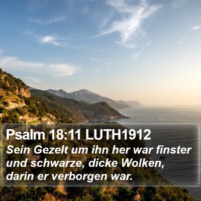 Psalm 18:11 LUTH1912 Bible Verse Image