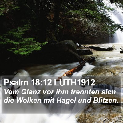 Psalm 18:12 LUTH1912 Bible Verse Image