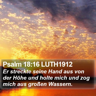 Psalm 18:16 LUTH1912 Bible Verse Image