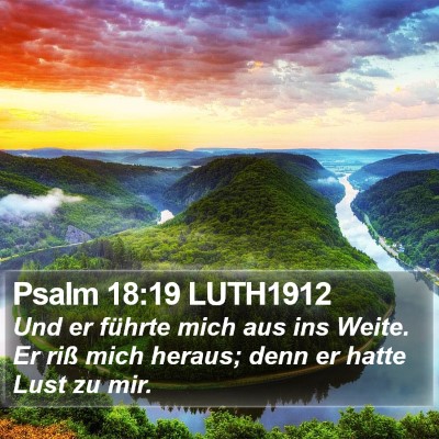 Psalm 18:19 LUTH1912 Bible Verse Image