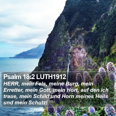Psalm 18:2 LUTH1912 Bible Verse Image