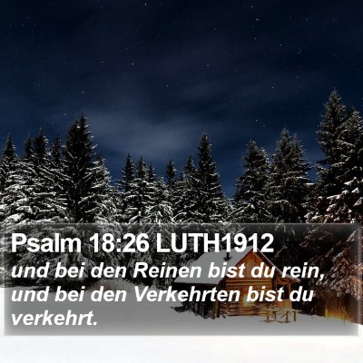 Psalm 18:26 LUTH1912 Bible Verse Image