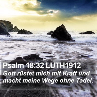 Psalm 18:32 LUTH1912 Bible Verse Image