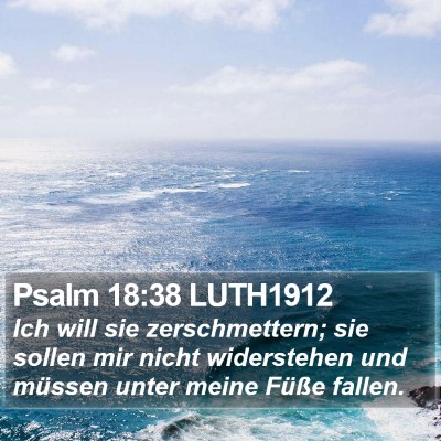 Psalm 18:38 LUTH1912 Bible Verse Image