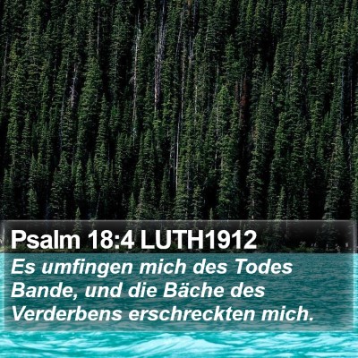 Psalm 18:4 LUTH1912 Bible Verse Image