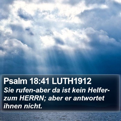 Psalm 18:41 LUTH1912 Bible Verse Image