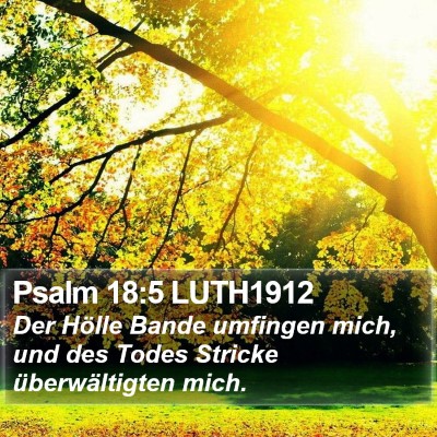 Psalm 18:5 LUTH1912 Bible Verse Image