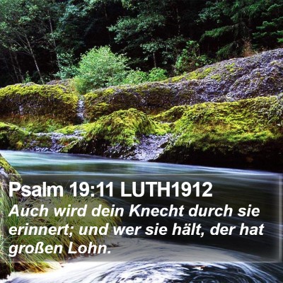 Psalm 19:11 LUTH1912 Bible Verse Image