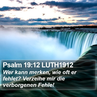 Psalm 19:12 LUTH1912 Bible Verse Image