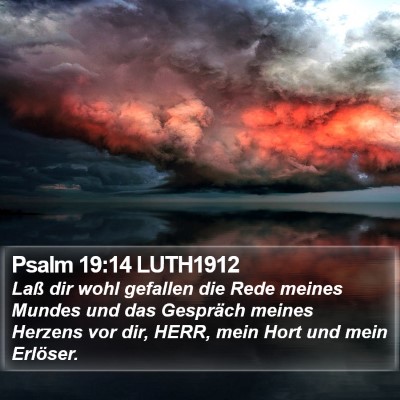 Psalm 19:14 LUTH1912 Bible Verse Image