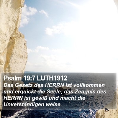 Psalm 19:7 LUTH1912 Bible Verse Image