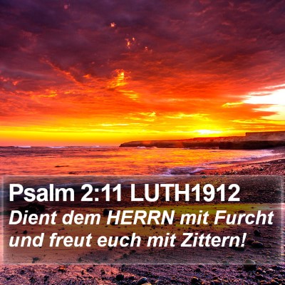 Psalm 2:11 LUTH1912 Bible Verse Image