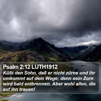 Psalm 2:12 LUTH1912 Bible Verse Image
