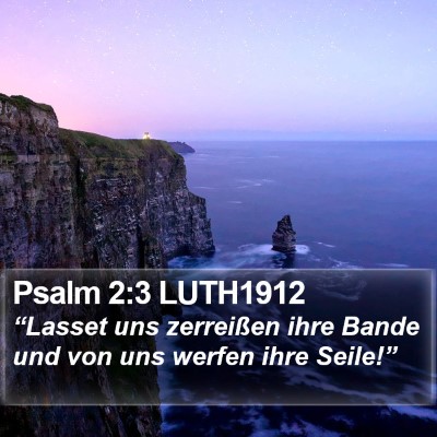 Psalm 2:3 LUTH1912 Bible Verse Image