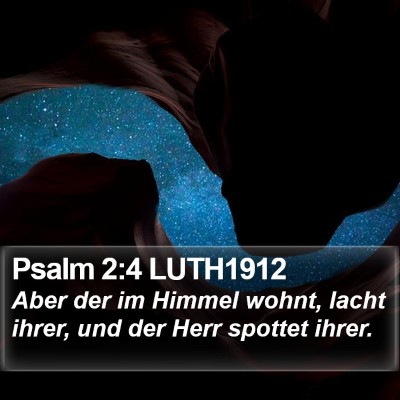 Psalm 2:4 LUTH1912 Bible Verse Image