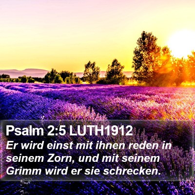 Psalm 2:5 LUTH1912 Bible Verse Image