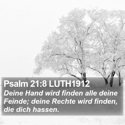 Psalm 21:8 LUTH1912 Bible Verse Image
