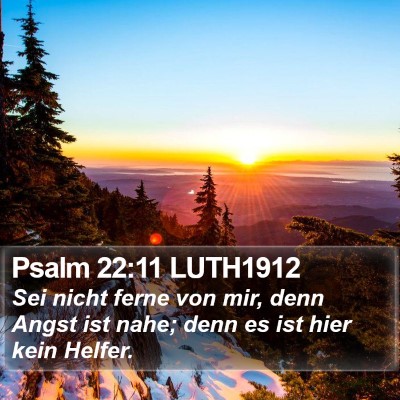 Psalm 22:11 LUTH1912 Bible Verse Image