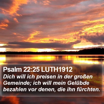 Psalm 22:25 LUTH1912 Bible Verse Image