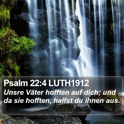 Psalm 22:4 LUTH1912 Bible Verse Image