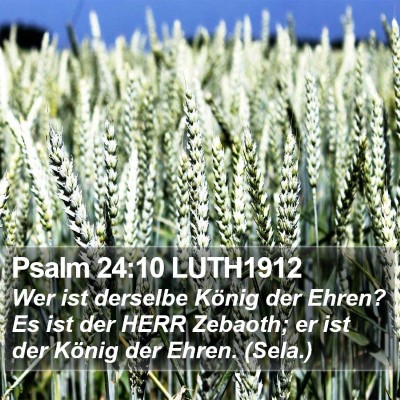 Psalm 24:10 LUTH1912 Bible Verse Image