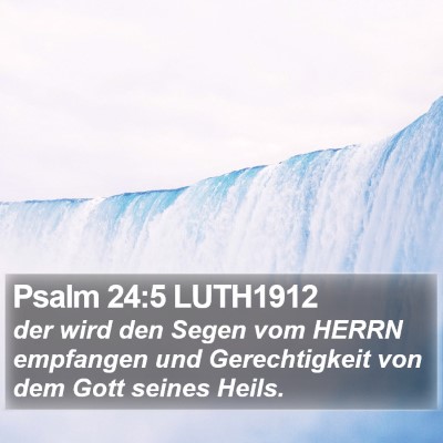 Psalm 24:5 LUTH1912 Bible Verse Image