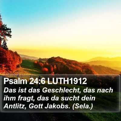 Psalm 24:6 LUTH1912 Bible Verse Image