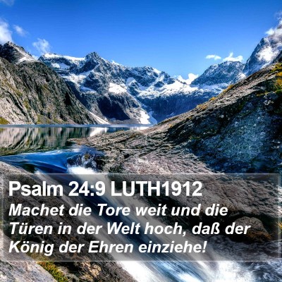 Psalm 24:9 LUTH1912 Bible Verse Image