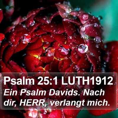 Psalm 25:1 LUTH1912 Bible Verse Image