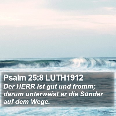 Psalm 25:8 LUTH1912 Bible Verse Image