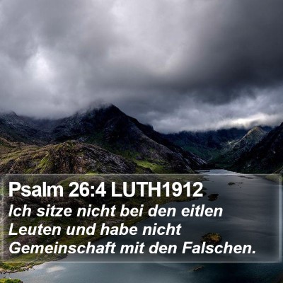 Psalm 26:4 LUTH1912 Bible Verse Image