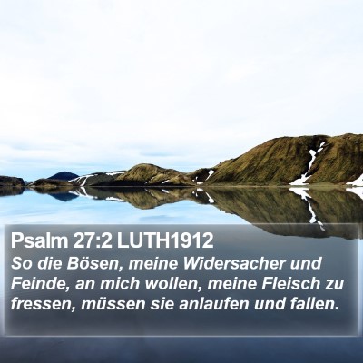 Psalm 27:2 LUTH1912 Bible Verse Image