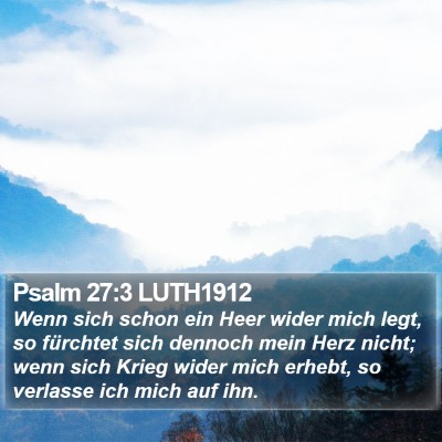 Psalm 27:3 LUTH1912 Bible Verse Image