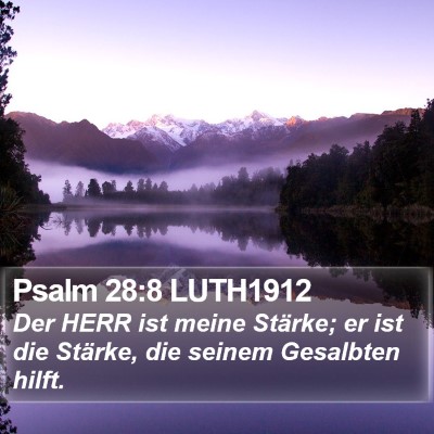 Psalm 28:8 LUTH1912 Bible Verse Image