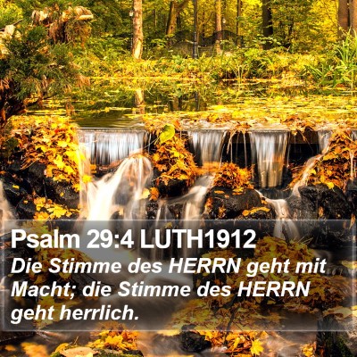 Psalm 29:4 LUTH1912 Bible Verse Image