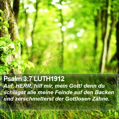 Psalm 3:7 LUTH1912 Bible Verse Image