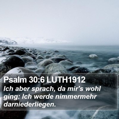 Psalm 30:6 LUTH1912 Bible Verse Image
