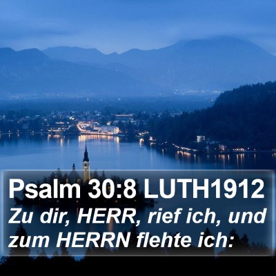 Psalm 30:8 LUTH1912 Bible Verse Image